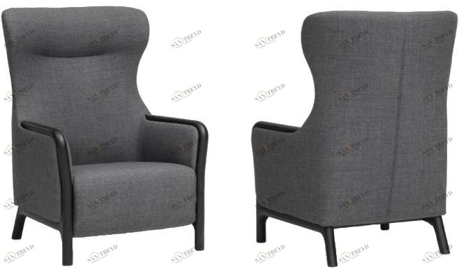 PIAVAL Кресло из ткани с подлокотниками с высокой спинкой Cameo | contract 100-62/3