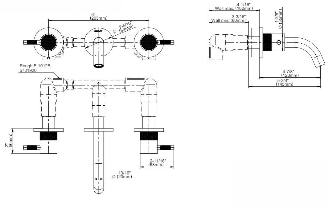 Смеситель для раковины из хромированной латуни Graff Cameo ARCH-00142203 - Вид №3