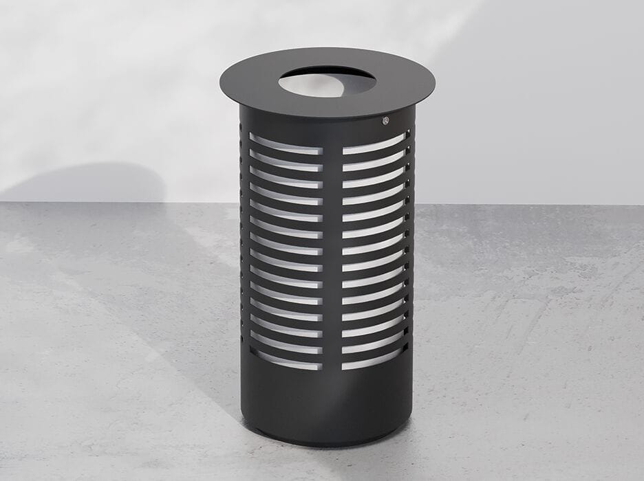 Наружная металлическая корзина для мусора DIMCAR TOWER ARCH-00071900 - Вид №1