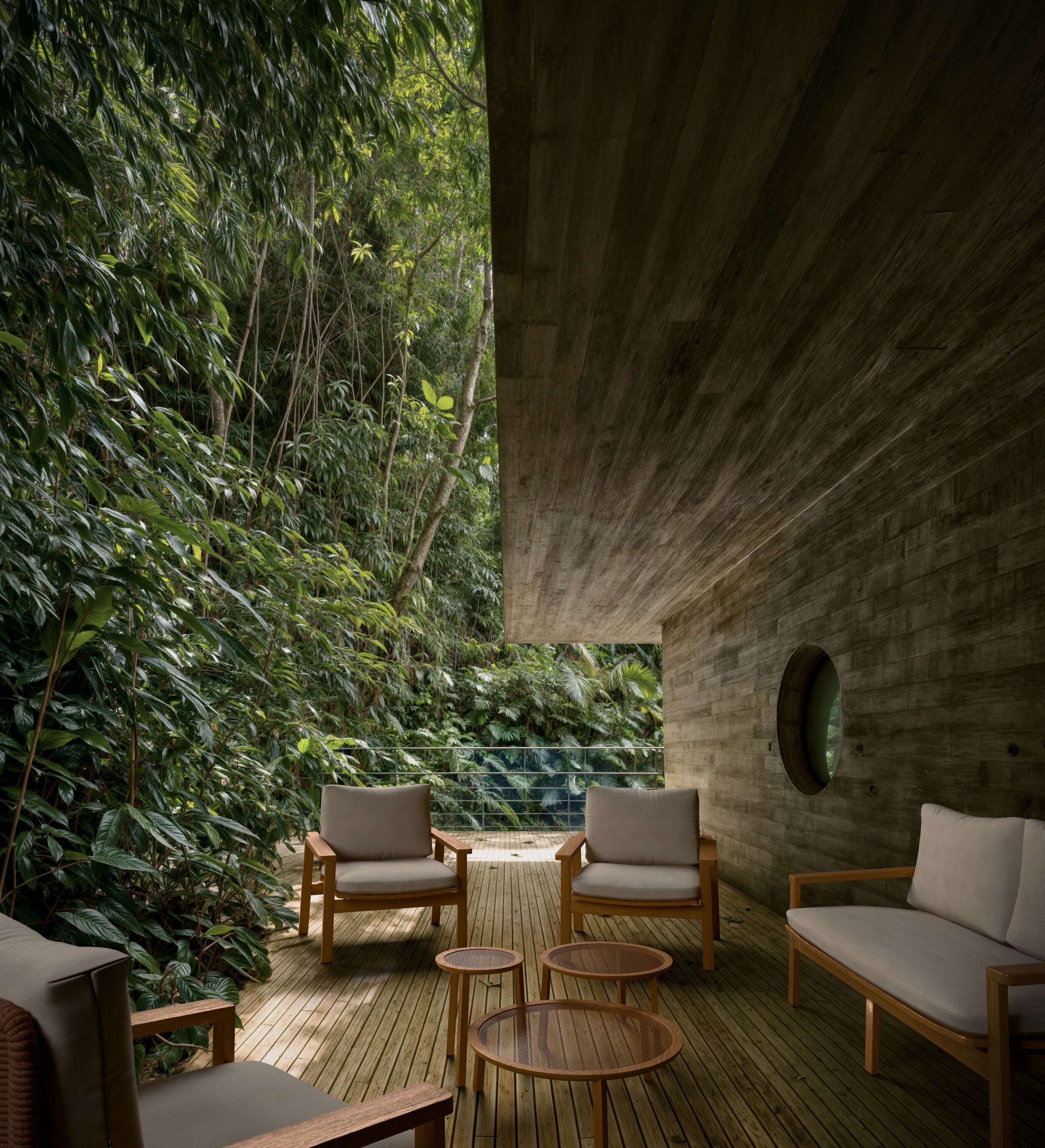 3-местный диван из ткани и тика YAAZ Denk ARCH-00059946 - Вид №7