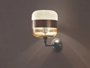 Vetreria Vistosi Бра с прямым и отраженным светом из дутого стекла Futura