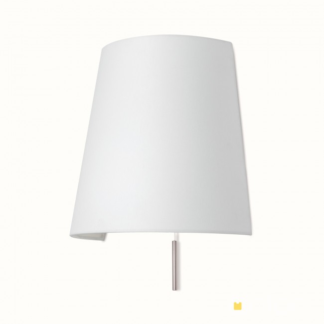 WA 2-1353 satin настенный светильник с белым абажур Orion Shade 117819 - Вид №1