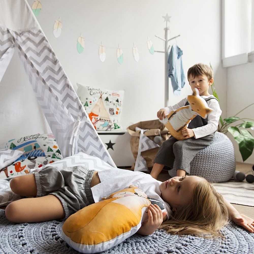 Вязаный пуф Серый Меланж VAMVIGVAM  281931 Серый Santreyd  - Вид №5