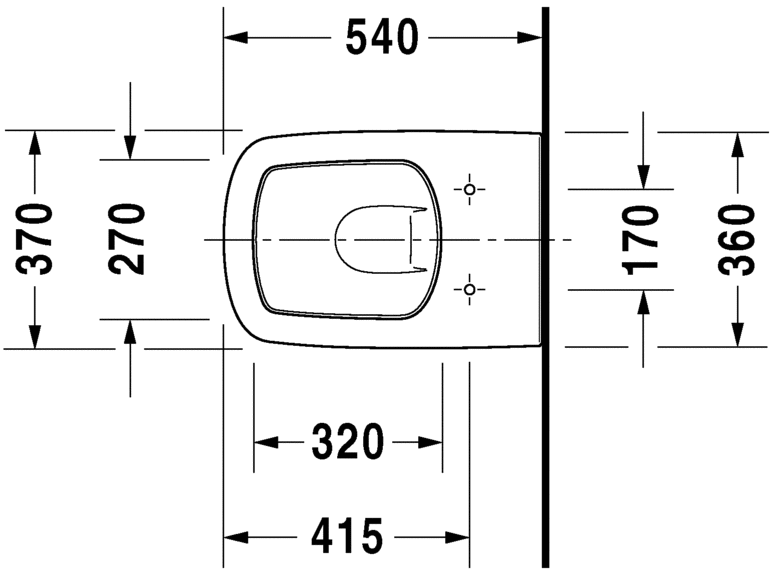 2552090000 Подвесной унитаз настенный Белый Duravit Durastyle Германия - Вид №3