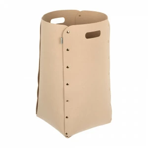 Корзина складная фетровая 49 л бежевая Qwerty QWERTY  00-3971607 Бежевый