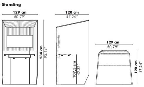 BuzziSpace Акустическая телефонная будка из ткани sun-id-1482420 - Вид №6
