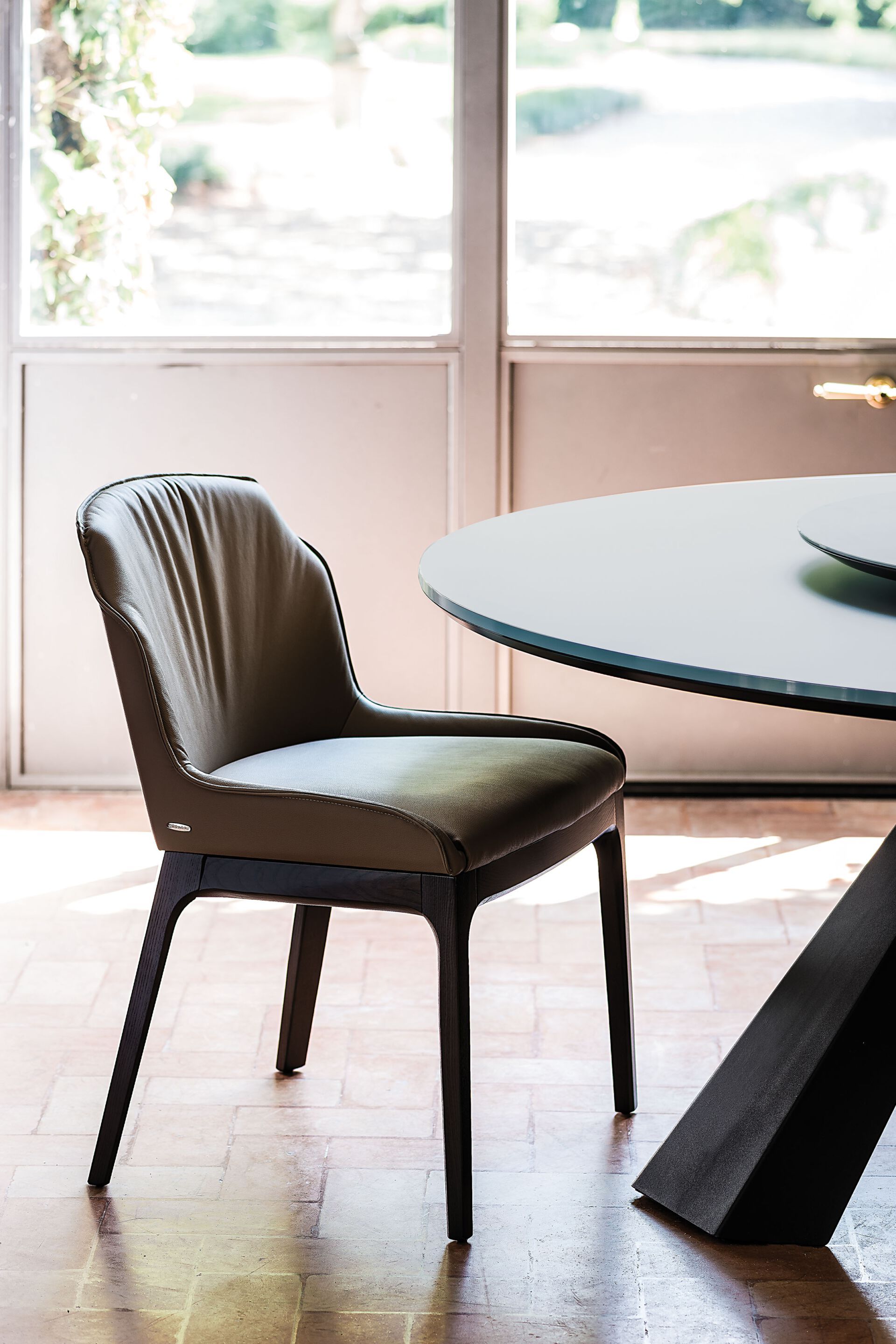 Кожаный мягкий стул Cattelan italia MUSA ARCH-00134699 - Вид №6