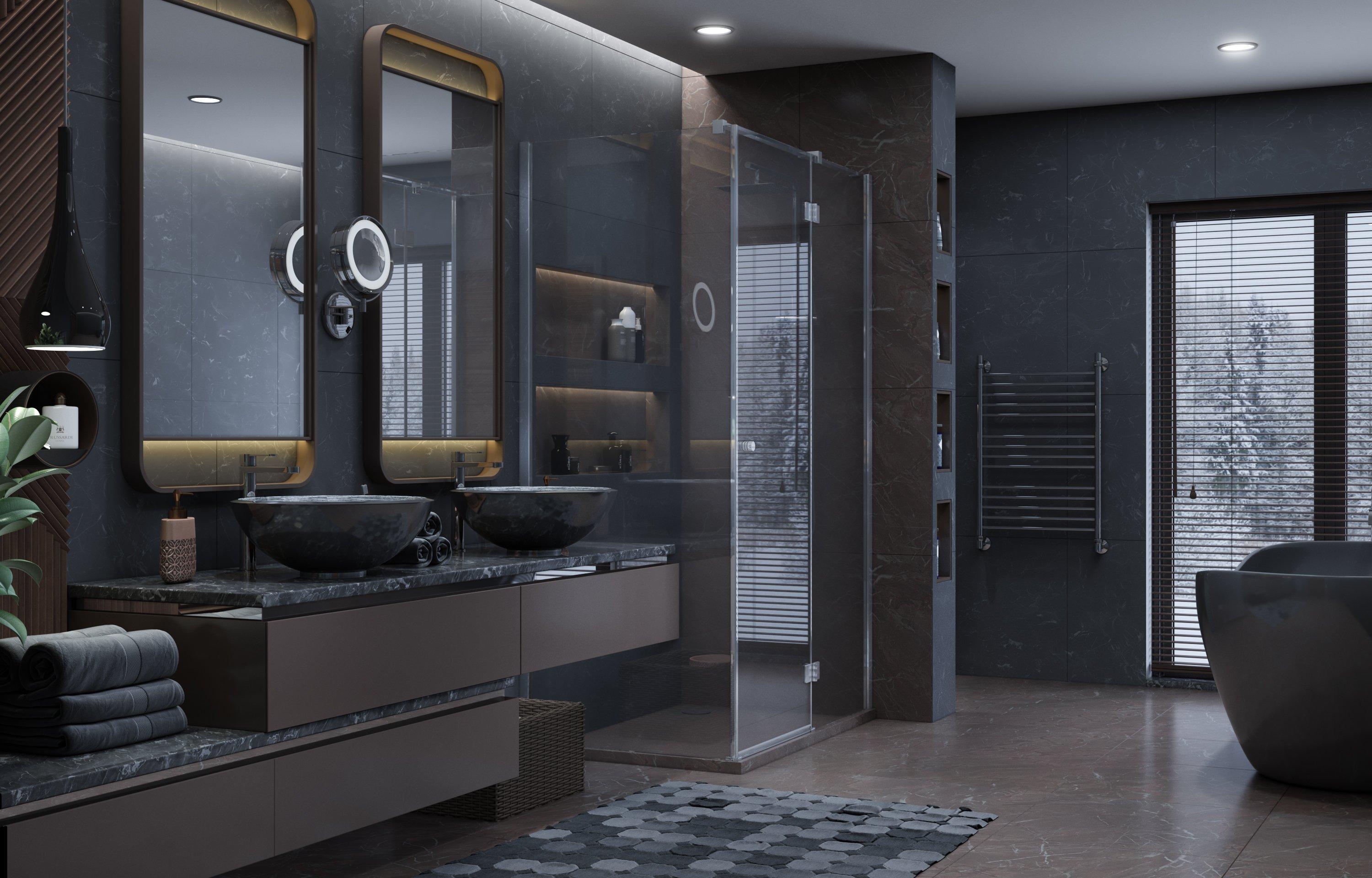 Душевое ограждение Ambassador Diamond 12011104R (1200x800x2000), 1 место - Вид №1