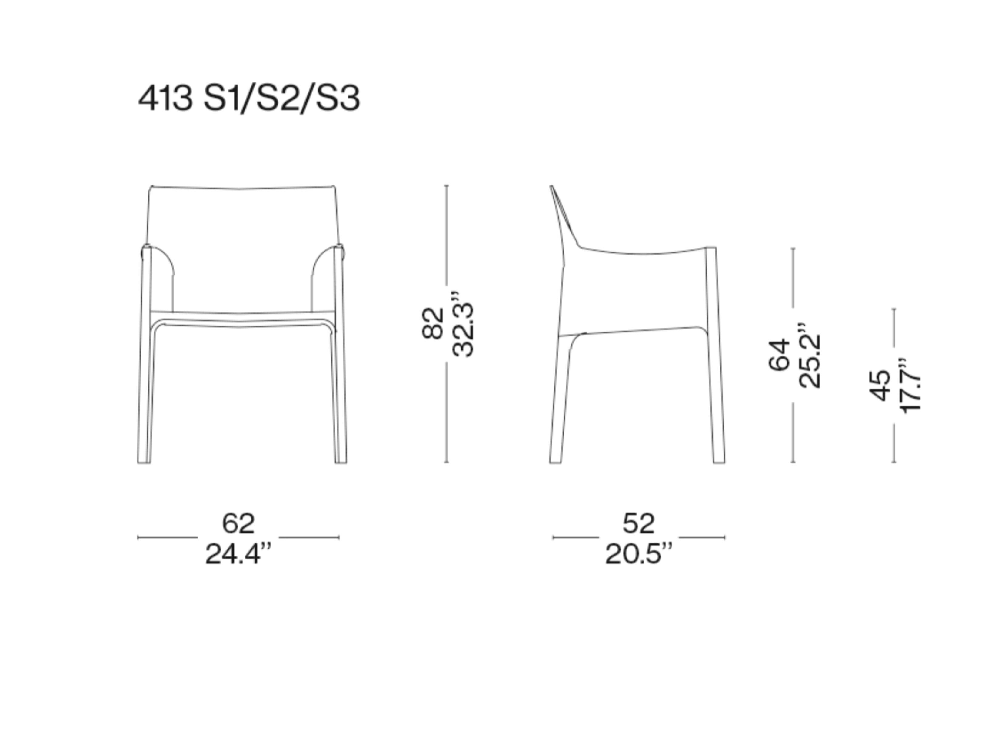 Кожаное кресло с подлокотниками CASSINA Cab ARCH-00062461 - Вид №10