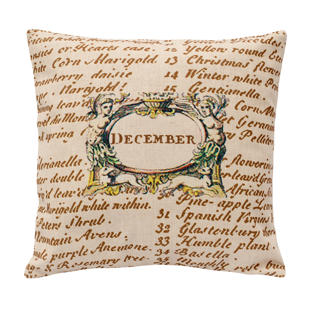 2719101 Декоративная подушка «12 месяцев цветения», версия Декабрь Object Desire  - Вид №1