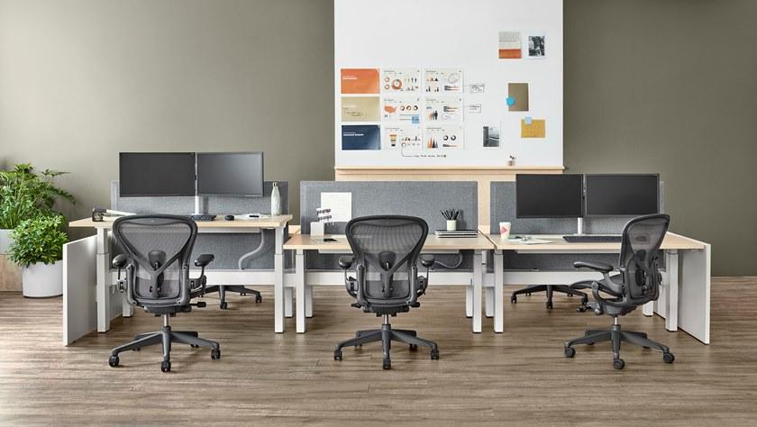 Herman Miller Стул офисный вращающийся с 5 спицами на колесиках Aeron sun-id-1447426 - Вид №48