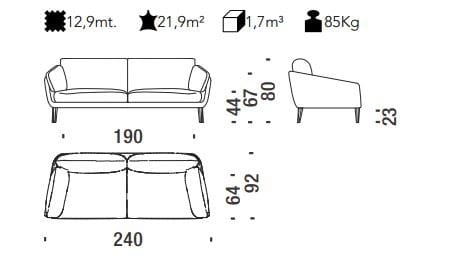 Съемный диван из ткани MOROSO Sister Ray ARCH-00069706 - Вид №1