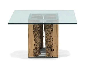 Стеклянный квадратный стол