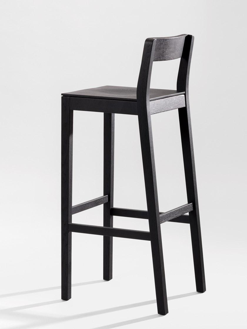 ZEITRAUM Барный стул из массива дерева с подставкой для ног Sit sun-id-1345859 - Вид №1