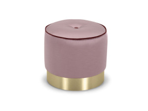 Круглый пуф из ткани