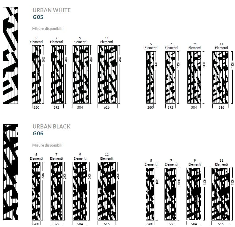 Настенный стальной вертикальный полотенцесушитель Cordivari Design Graphic Picture ARCH-00058431 - Вид №6