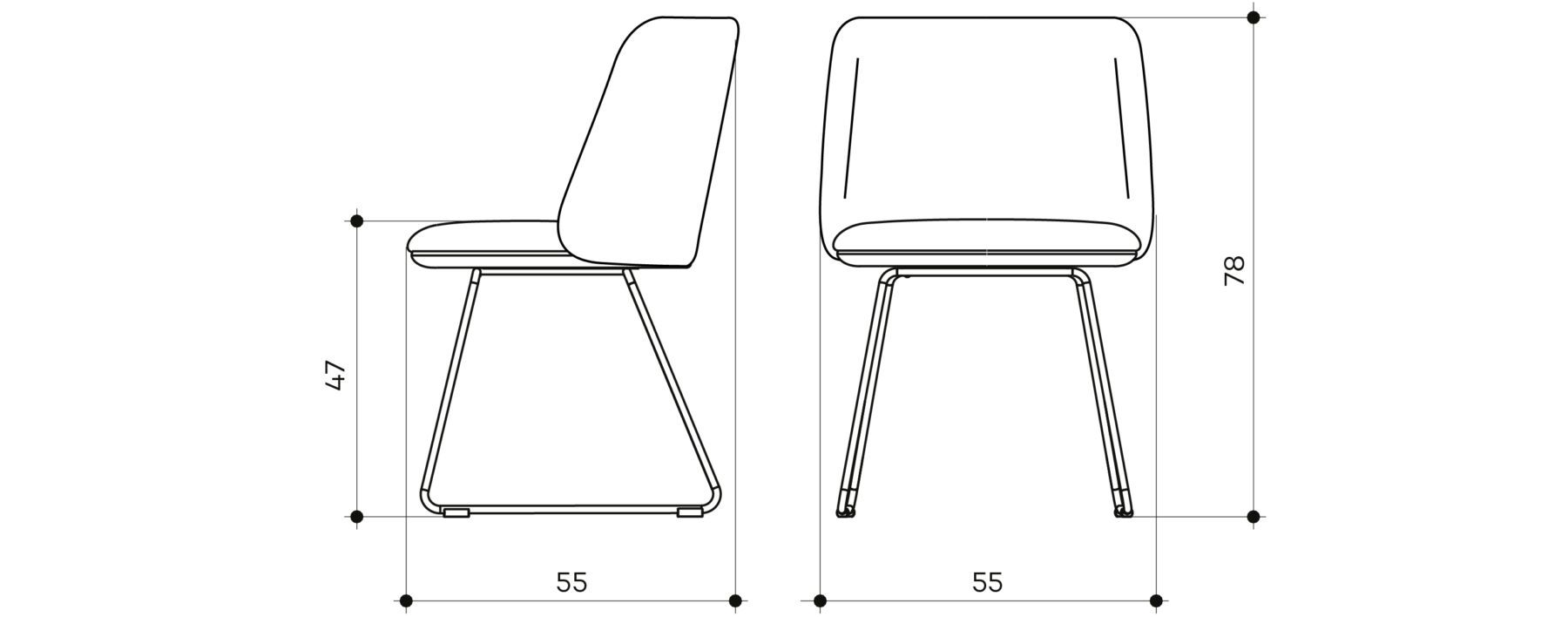 Стул для салазок из ткани arrmet Pure Belle ARCH-00001969 - Вид №1