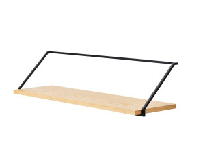 Стальная и деревянная полка