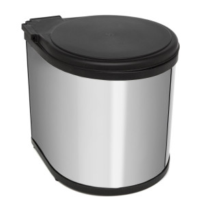 Ведро для мусора на дверцу шкафа Delta 350/11 Black NAVAKO