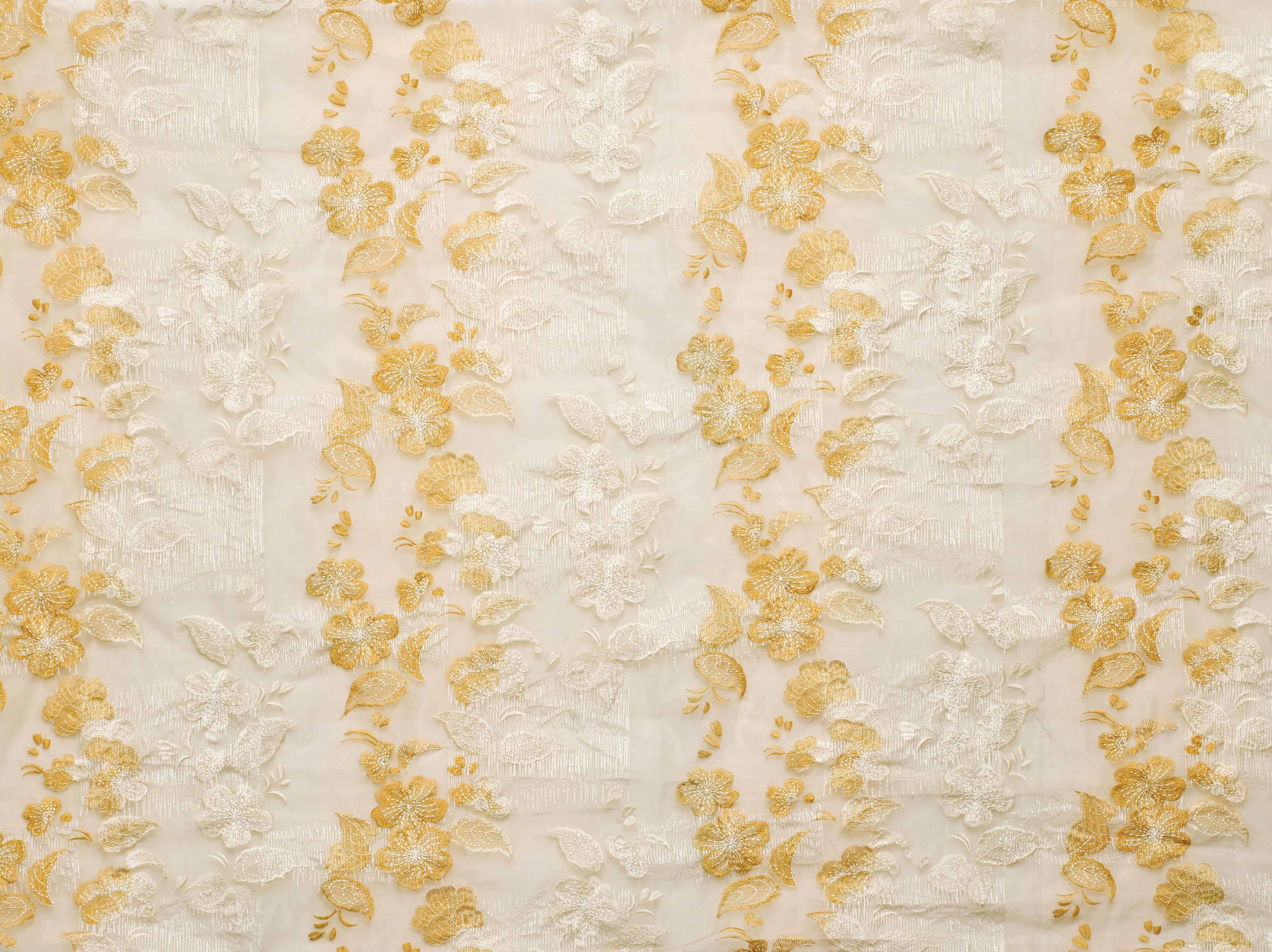 Шелковая ткань с цветочным рисунком K-3 SHIDARE 214 ARCH-00104347 - Вид №1