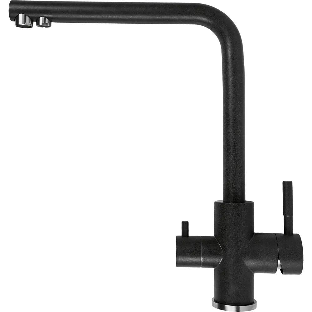 Смеситель DELINIA Луза для кухни черный с аэратором 88537823 STLM-0870453 - Вид №4
