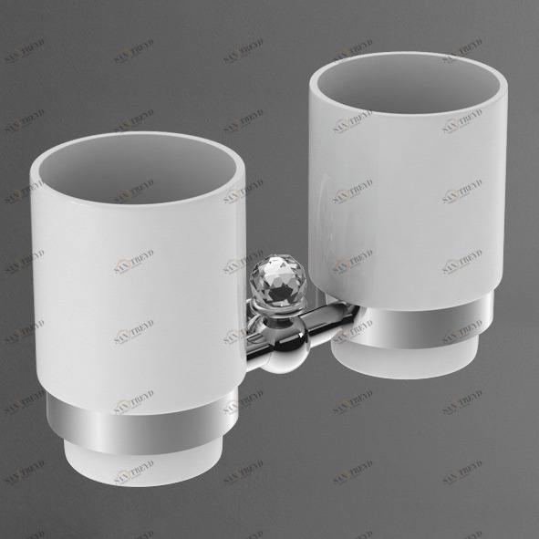 Стакан подвесной двойной ART&MAX ANTIC CRYSTAL AM-E-2688SJ-Cr 