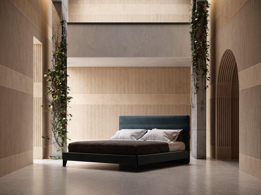 Domkapa Двуспальная кровать из бархата с мягким изголовьем  Dka33  - Вид №5