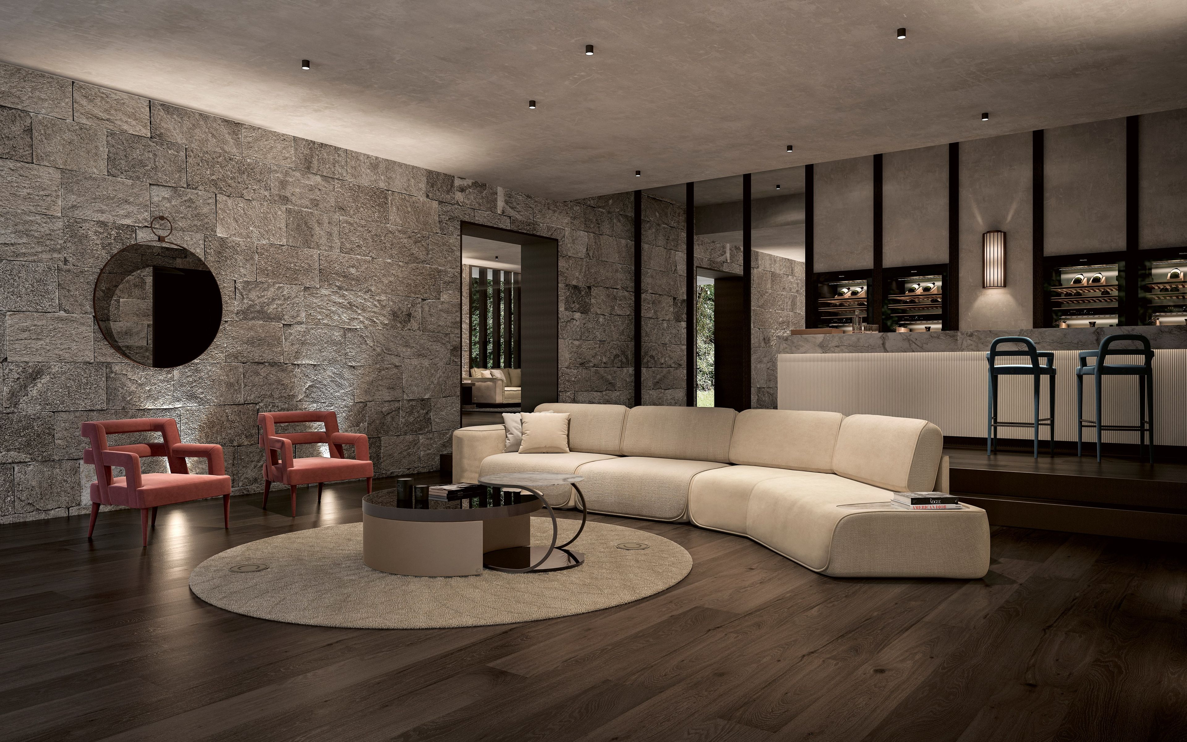 Тканевое кресло с подлокотниками CPRN HOMOOD Starlight ARCH-00068833 - Вид №1