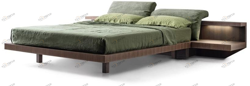 ZANETTE Двуспальная кровать из ткани с мягким изголовьем Morfeo sun-id-1486683