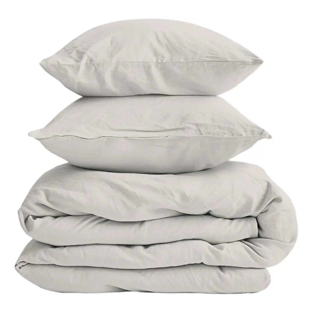 Комплект постельного белья НТК полутораспальный из полисатина в нежном бежевом цвете 89404964 STLM-1569710 - Вид №2