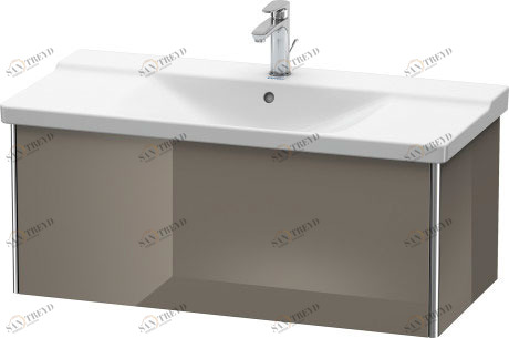 XS408208989 Тумбочка подвесная XSquare #XS4082 1010 x 473 мм Фланелево-серый глянцевый лак Duravit