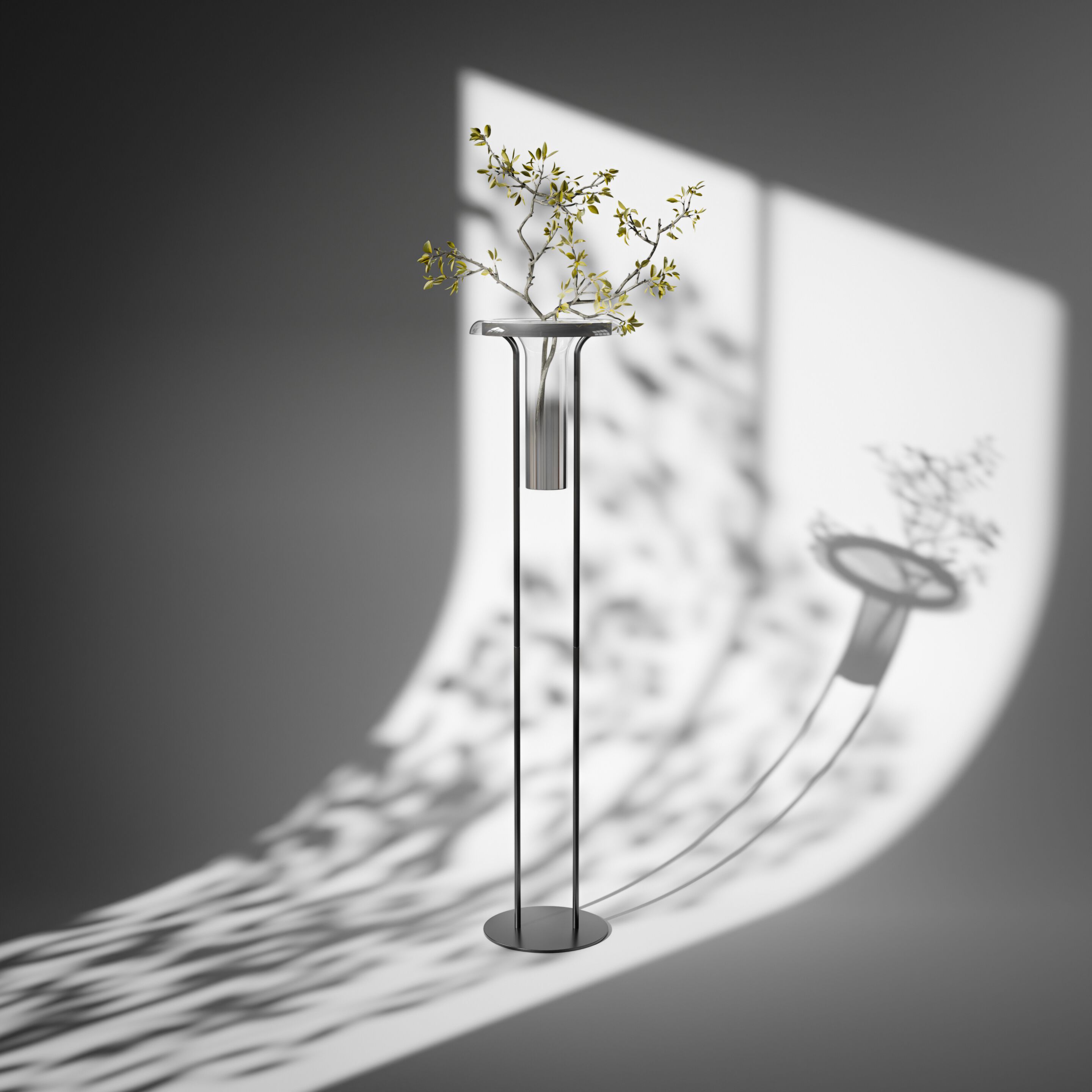 Алюминиевый светодиодный торшер Maytoni IKEBANA ARCH-00030854 - Вид №1