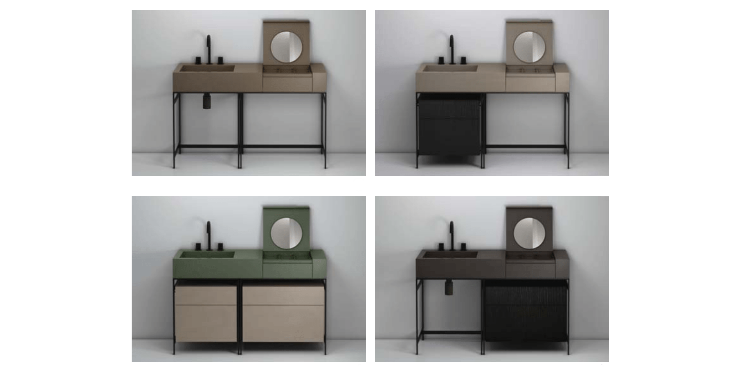 CIELO Композиция с ящиком и блоком Narciso натур.дерево Ceramica Cielo MILANO NACAN - Вид №2