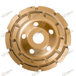 Чашка алмазная сегментная двухрядная D 150 мм зачистная Креост 13038