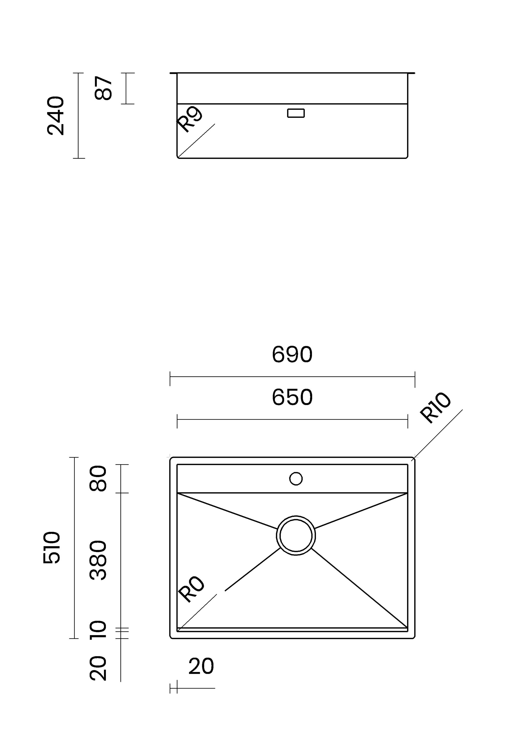 Раковина из нержавеющей стали TASCA PHANTOM BACK ARCH-00122684 - Вид №16