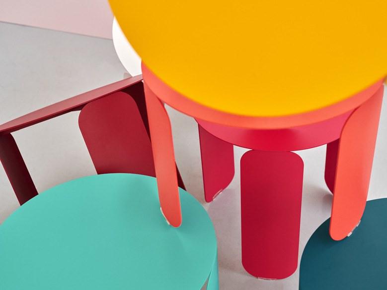 Fermob Садовый столик круглый из стали Bebop 5613-5616 - Вид №2