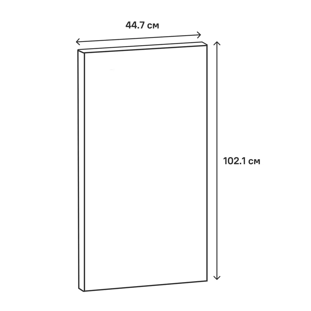 Фасад для кухонного шкафа Реш 44.7x102.1 см Delinia ID МДФ цвет синий STLM-2109451 - Вид №6