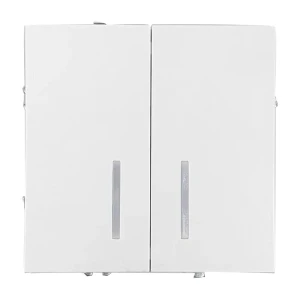 Выключатель встраиваемый Mirkl Grace 2-клавишный с подсветкой белый 89393870