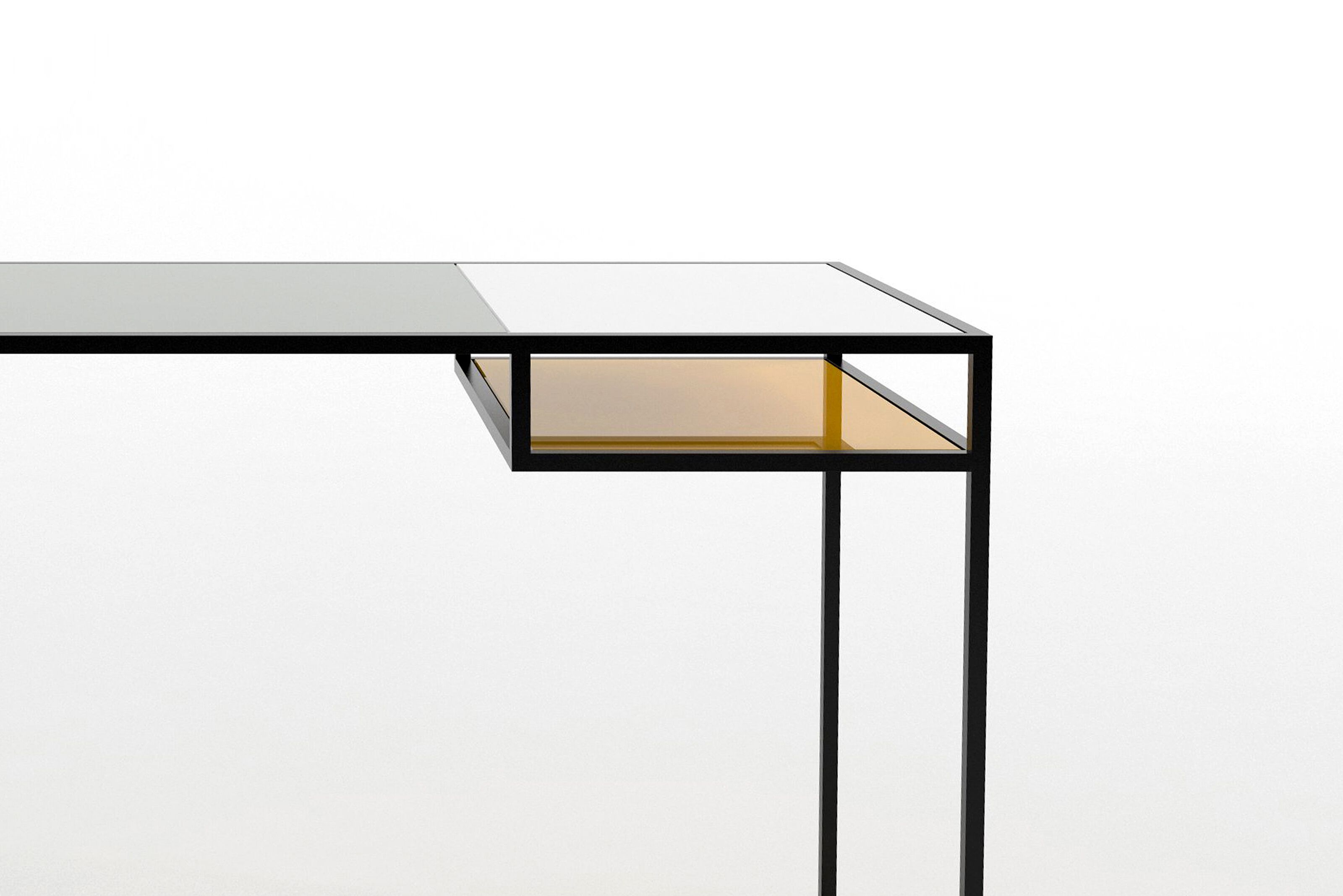 Прямоугольный стеклянный стол Phase Design KEYS ARCH-00023768 - Вид №1