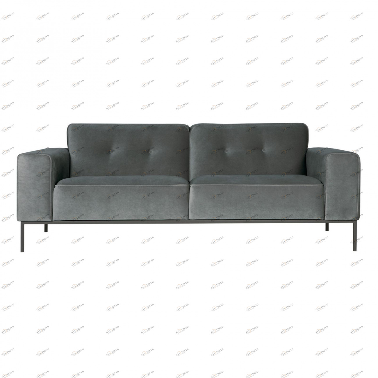 Диван Ville трехместный прямой темно-серый SITS VILLE 192416 Серый 