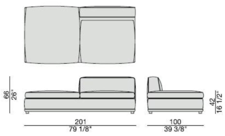 Porada Модульный угловой диван из ткани Iron sun-id-1447105 - Вид №6