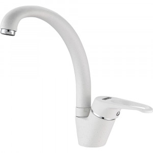 Смеситель кухонный  Franke Vega Поворотный излив Fragranite Белый
