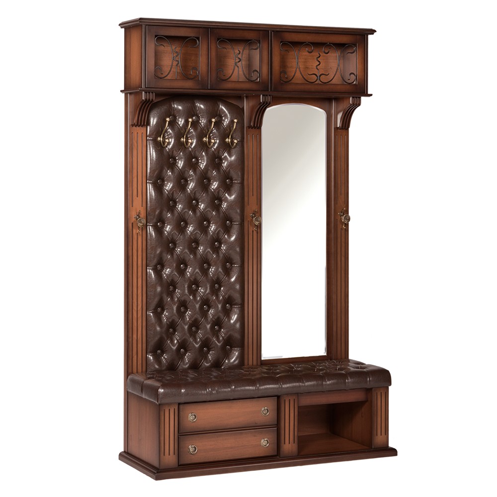 11358 Прихожая Тауэр Гранд 4 Орех Шоколад BOGACHO 4627138223178