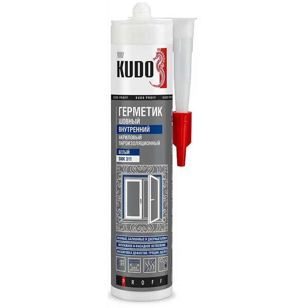 Акриловый герметик KUDO для внутренних монтажных швов - надежная пароизоляция 89365665 STLM-0858588
