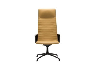 4-спицевое вращающееся офисное кресло с подлокотниками