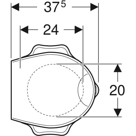 573361000 Сиденье для унитаза детское Geberit Bambini, с опорой, дизайн в виде черепахи Geberit  - Вид №2