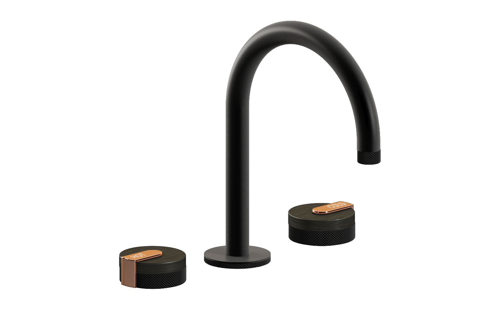 E-11512-R1BOX-L1RG-MBK Смеситель для умывальника на 3 отвертия GRAFF MOD+