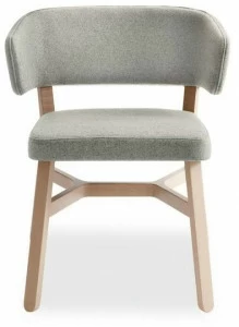 Billiani Кресло из бука и ткани Croissant