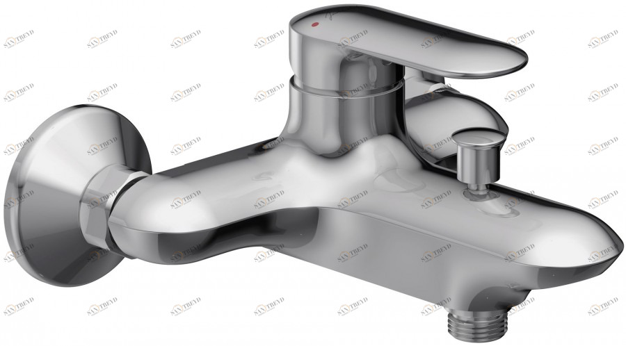E99460-CP Однорычажный настенный смеситель для ванны/душа Jacobdelafon KUMIN Santreyd