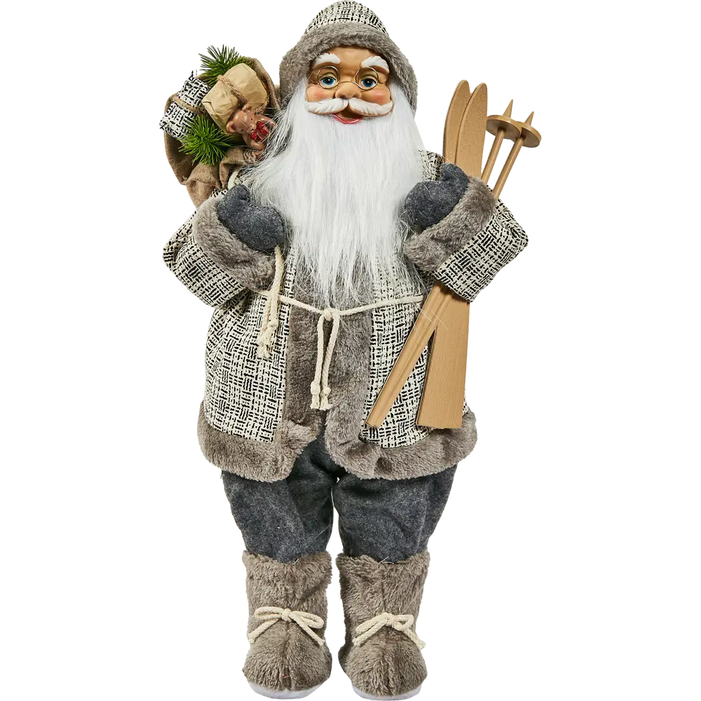 87547266 Фигура декоративная Санта в сером 60см STLM-1356804 Santreyd Christmas - Вид №2